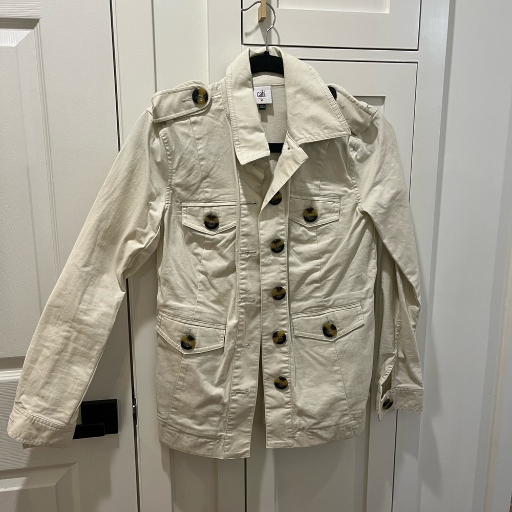Cabi stretchy spring/fall khaki jacket